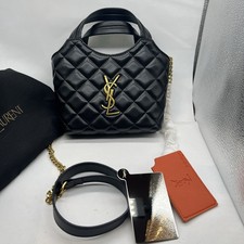 Bolsa Hobo YSL Yves Saint Laurent Beaute Beauty GWP VIP Pequena Preta Acolchoada comprar usado  Enviando para Brazil