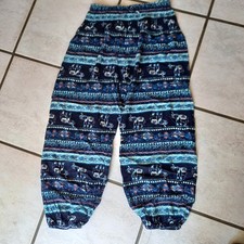 Blau bunte sommerhose gebraucht kaufen  Hagen