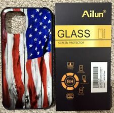 Usado, Capa bandeira americana dos EUA para iPhone 12 Pro Max com 2 protetores de tela extras comprar usado  Enviando para Brazil
