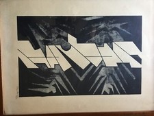 Litografia anni 1950 usato  Roma