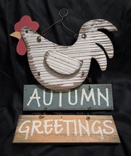Autumn greetings wooden for sale  Corpus Christi