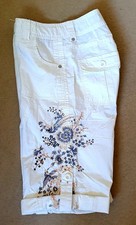 Embroidered shorts crop for sale  WOKING