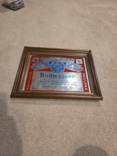 Vintage framed budweiser for sale  Westland