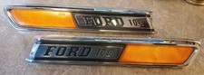 Usado, 1968 69 70 71 72 Ford Truck F100 RH e LH capô emblema C8TB-16720-A e 16721 comprar usado  Enviando para Brazil