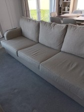 Seater sofabed biege. for sale  PRESTON