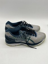 Tênis A S I C S Gel Nimbus 18 T600N atlético azul marinho cinza claro masculino 12,5 EUA comprar usado  Enviando para Brazil