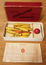 Altes tischkegelspiel holzkege gebraucht kaufen  Weilerswist