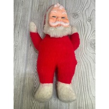 Boneca de pelúcia vintage Papai Noel rosto de borracha decoração de Natal 17" de altura comprar usado  Enviando para Brazil