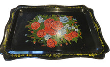 black lacquer tray for sale  SOUTHSEA