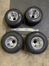 Conjunto de 4 rodas e pneus de corrida de kart 5” diâmetro padrão americano comprar usado  Enviando para Brazil