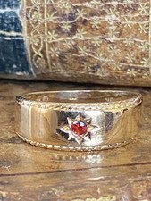 9ct gold garnet for sale  DONCASTER