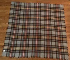 Cobertor de pelúcia incrivelmente macio em xadrez marrom, laranja, verde., usado comprar usado  Enviando para Brazil