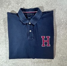 🎯 Polo bleu marine avec logo H Tommy Hilfiger taille L 🎯, używany na sprzedaż  Wysyłka do Poland