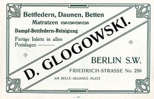 Glogowski berlin bettfedern gebraucht kaufen  Hamburg