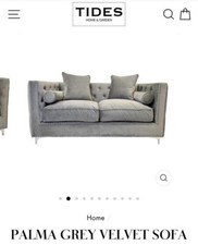 Palma grey velevet for sale  BISHOP'S STORTFORD