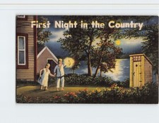 Postcard couple going for sale  Almond