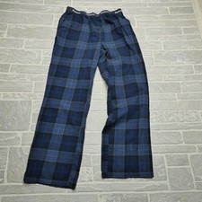 Calça pijama Barbour tamanho médio azul algodão tartan xadrez lazer conforto masculina, usado comprar usado  Enviando para Brazil