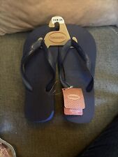 Usado, Sandálias femininas Havaianas slim flip flop - Azul marinho, EUA 9/10 W, 8M comprar usado  Enviando para Brazil