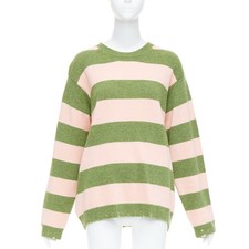 Suéter MARC JACOBS grunge rosa verde lã desgastada oversized M comprar usado  Enviando para Brazil