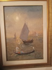 Olio tela venezia usato  Roma