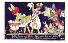 Phyllis Cooper - Bonecas e brinquedos de madeira desenhados por artistas - Lavando para fora, usado comprar usado  Enviando para Brazil