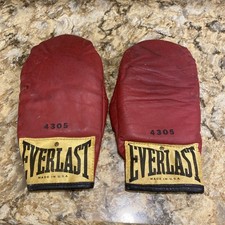 Luvas sem lacre vintage Everlast 4305 bolsa de velocidade vermelha feitas nos EUA, usado comprar usado  Enviando para Brazil