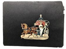 n/a / Handsome 1890s relief die-cut of woman in horse and carriage with driver segunda mano  Embacar hacia Mexico