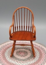 Usado, Cadeira de balanço vintage William Clinger Windsor casa de bonecas artesanal miniatura 1:12 comprar usado  Enviando para Brazil