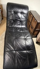 Comfortable black leather d'occasion  Expédié en Belgium
