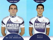 carte postale cyclisme cycliste  : JUAN JOSE DE LOS ANGELES - MAURO FACCI comprar usado  Enviando para Brazil