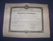 Diplôme médaille honneur d'occasion  Cosne-Cours-sur-Loire