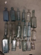 Vintage glass bottles for sale  ATHERSTONE
