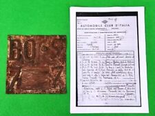 Targa ferro originale usato Targa ferro originale usato  Bagno a Ripoli