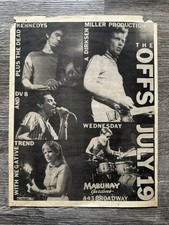 Dead Kennedys Punk Flyer PRIMEIRO SHOW The Offs Mabuhay Black Flag PUNK 1978 comprar usado  Enviando para Brazil