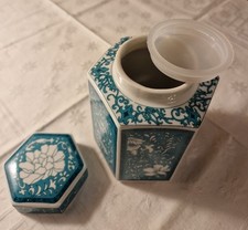 Teedose porzellan eckig gebraucht kaufen  Finnentrop