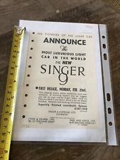 1932 new singer for sale  NORWICH