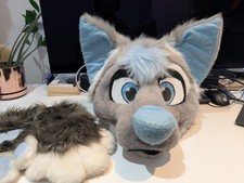 Partial fursuit head for sale  NORTHAMPTON