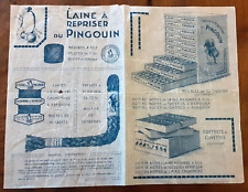 Publicite ancienne laines d'occasion  San-Nicolao