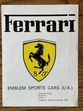 Ferrari emblem sports for sale  ST. ALBANS