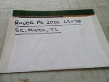 Rover 2000 auto for sale  RHYL