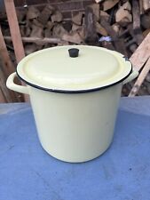 Vintage yellow enamel for sale  EMSWORTH