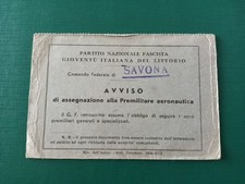Tessera pnf gioventù usato  Zelo Buon Persico