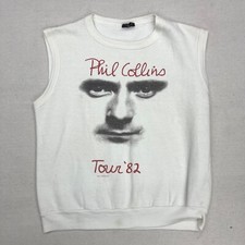 Moletom Phil Collins original 1982 sem mangas branco tamanho M, jacuzzi Et Fabuloso comprar usado  Enviando para Brazil