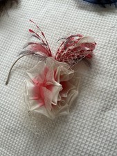 Cream coral fascinator for sale  BURY