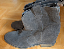 Wildleder stiefelette grau gebraucht kaufen  Unkel