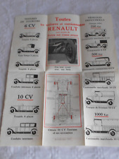 Brochure vintage renault d'occasion  Bais