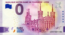 69 LYON Basilique Notre-Dame de Fourvière, 2025, Billet Euro Souvenir comprar usado  Enviando para Brazil