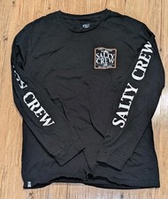 Camiseta Salty Crew masculina L preta 100% algodão manga longa gráfica pesca III  comprar usado  Enviando para Brazil