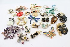 enamel butterfly brooch for sale  LEEDS