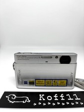 SONY Cyber Shot DSC-T77 Srebrny aparat z ładowarką baterii Memory Stick Japoński na sprzedaż  Wysyłka do Poland